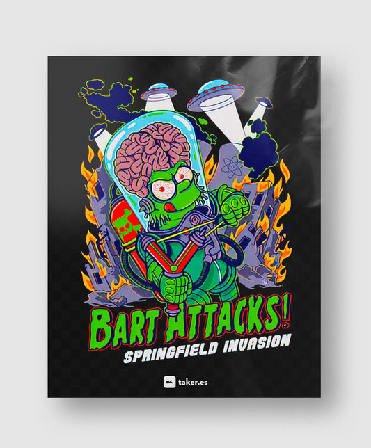 Bart Attacks - Transfer DTF