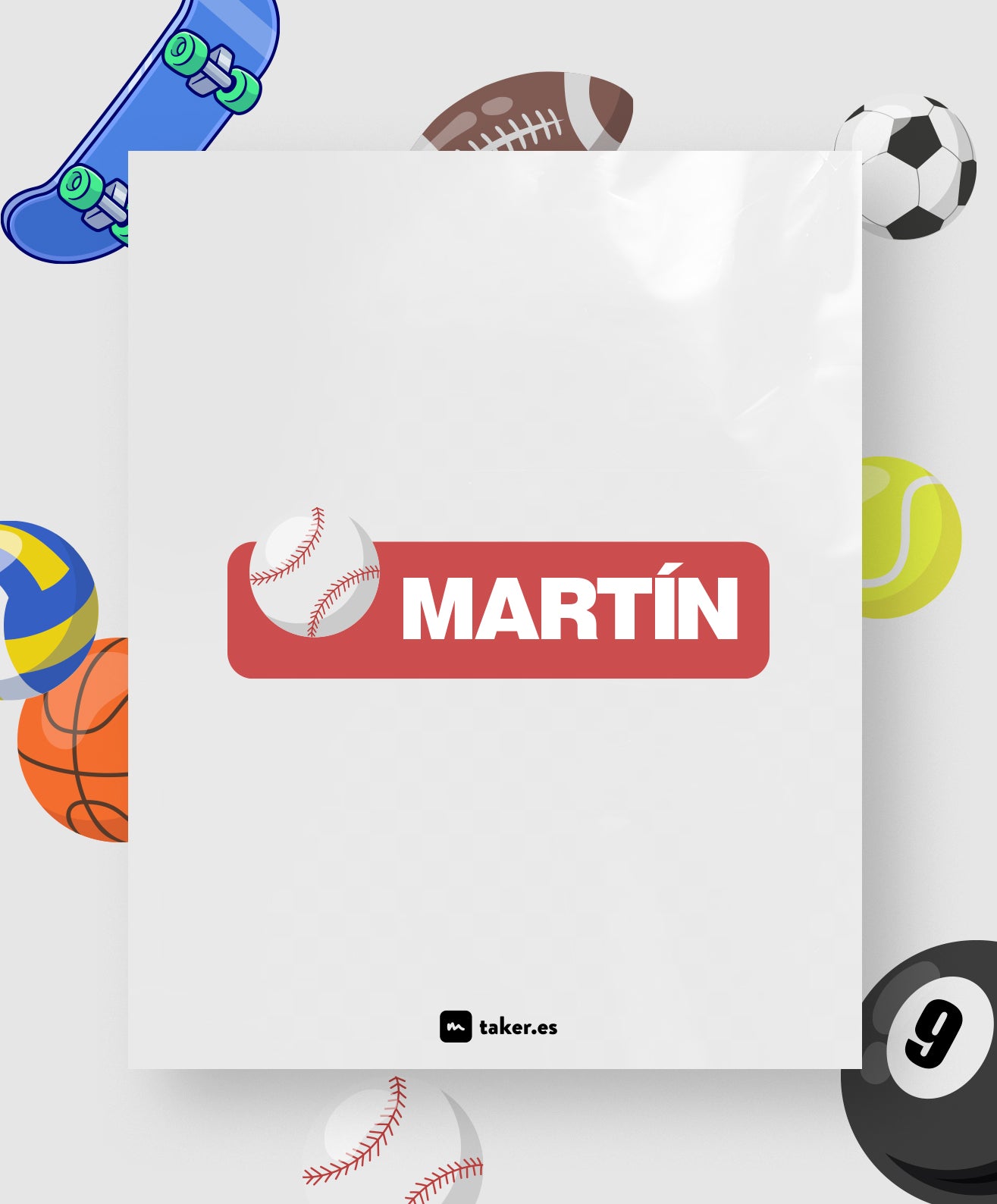 Deportes - Etiqueta de nombre