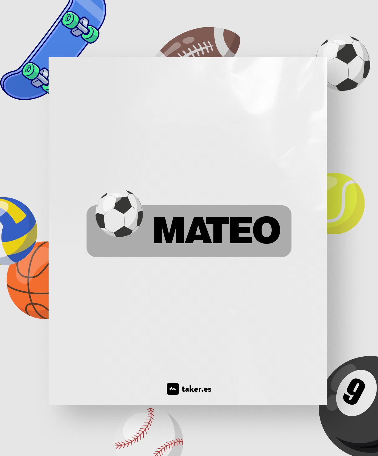 Deportes - Etiqueta de nombre