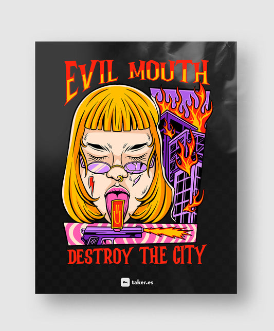 Evil Mouth - Transfer DTF