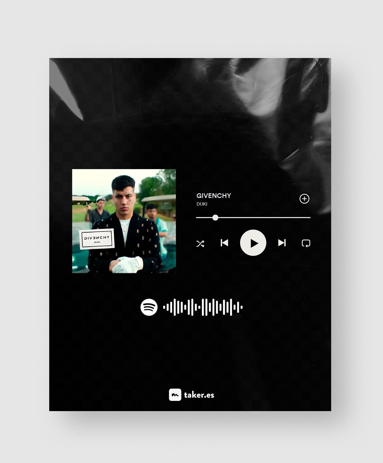 Spotify Cover Time Line - Lámina DTF