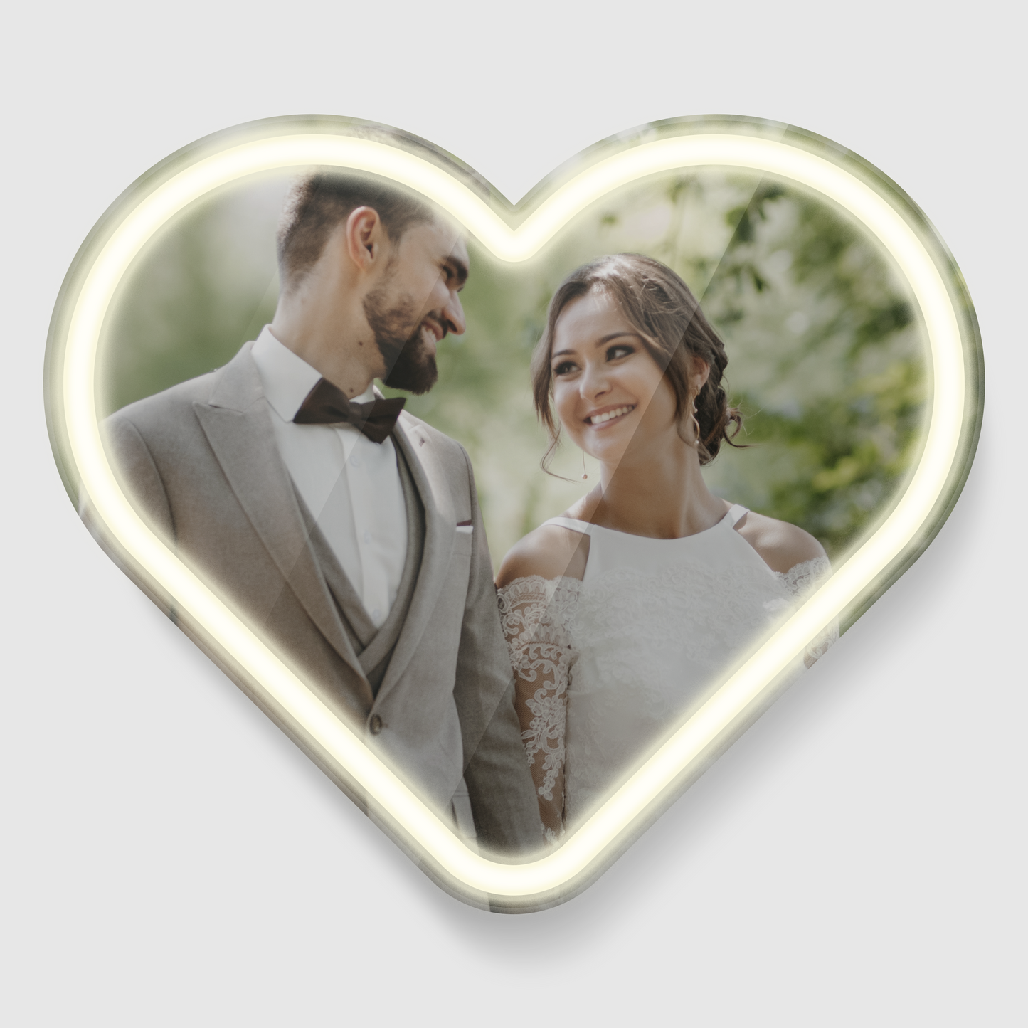 Corazón de neón personalizado