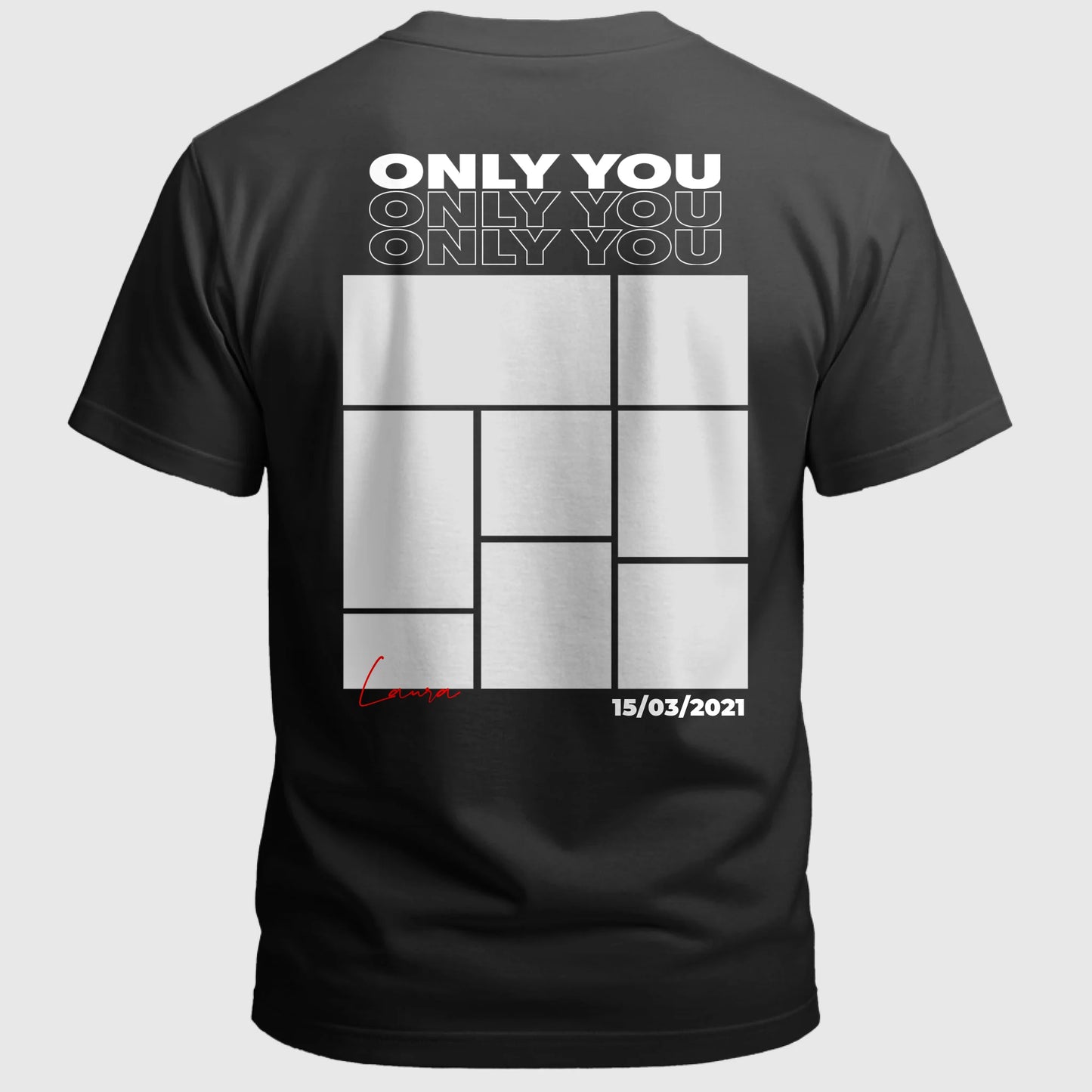 Camiseta Negra Espalda x3