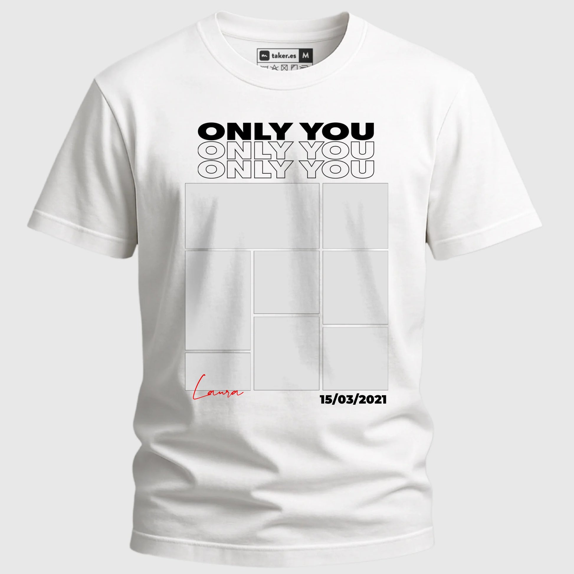 Camiseta Blanca Frontal x3