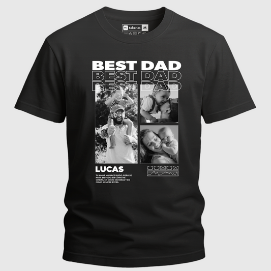 El mejor papa - Camiseta Personalizada con fotos